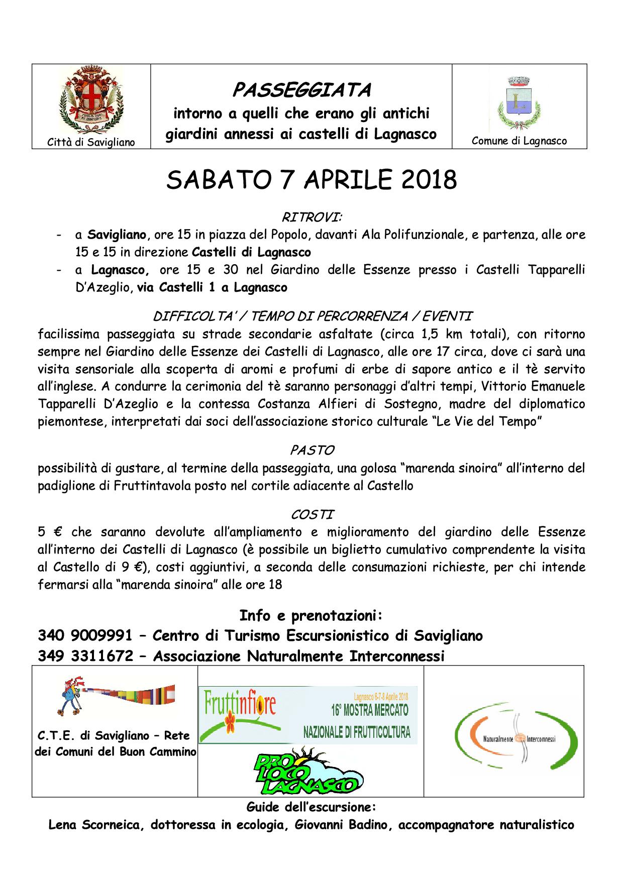 PASSEGGIATA Lagnasco VisitSavigliano